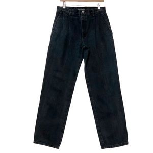 vtg CALVIN KLEIN SPORT sz 34 Jeans High Waisted 3 Pockets Pleated Front Pockets